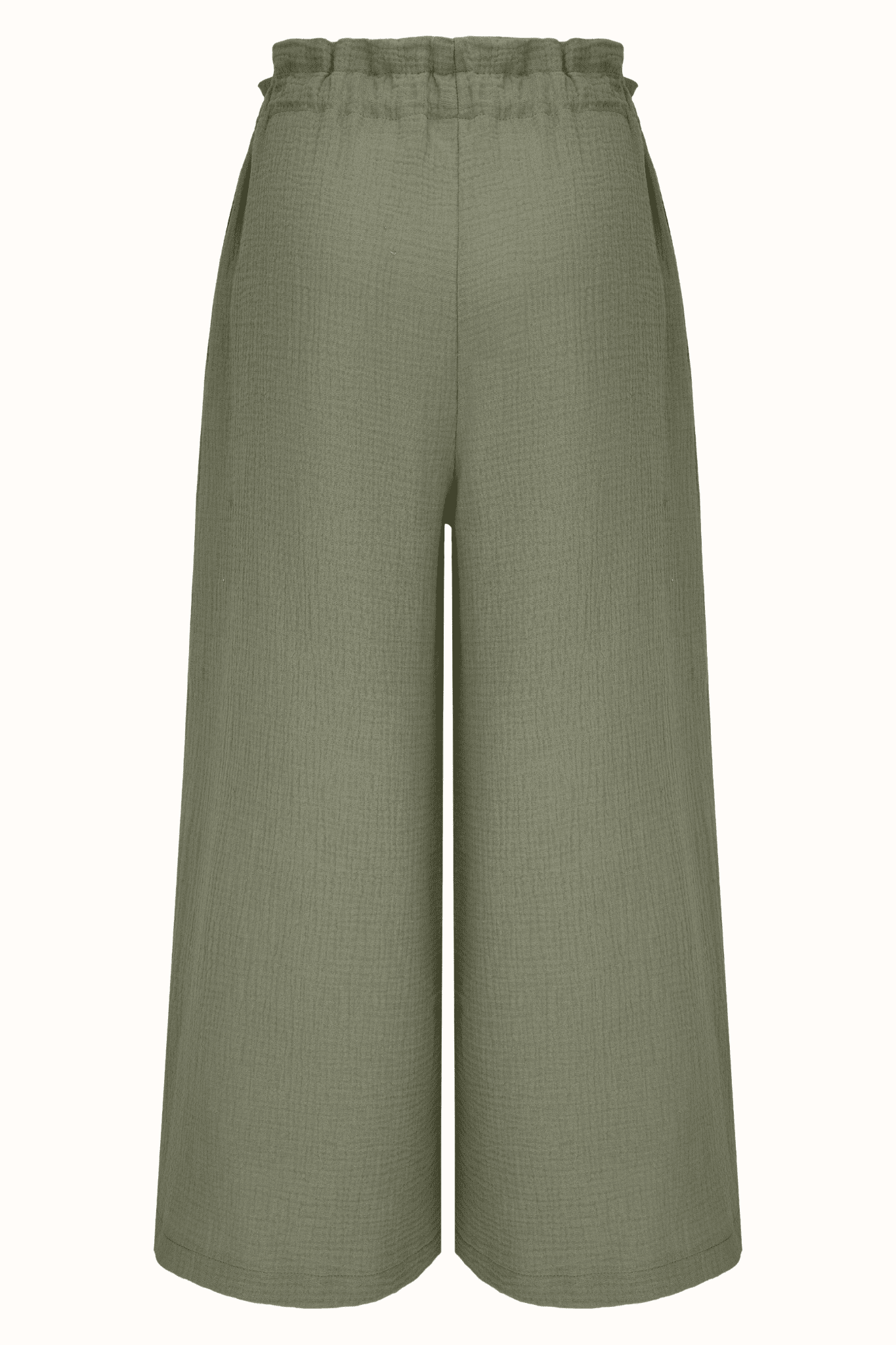 Muslin lilac pants olive - lullaboob